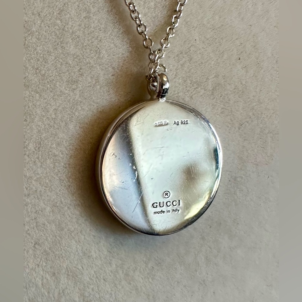 Gucci Teddy Bear .925 Silver Pendant Necklace - Picture 7 of 8